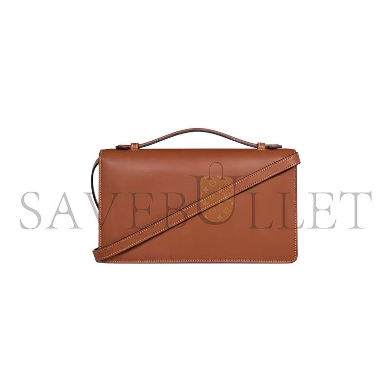 CELINE MEDIUM TRIOMPHE FOLIO IN SHINY CALFSKIN L102U3D82.38NO (25.5*14*7.5cm)